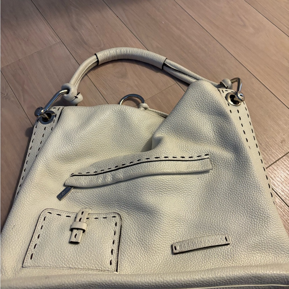 BCBG white purse